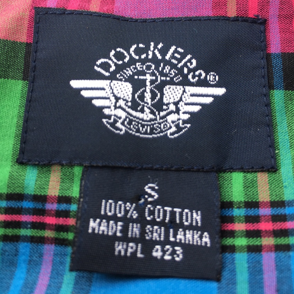 DOCKERS VIBRANT MULTICOLORED COLLARED BUTTON DOWN - Picture 2 of 7